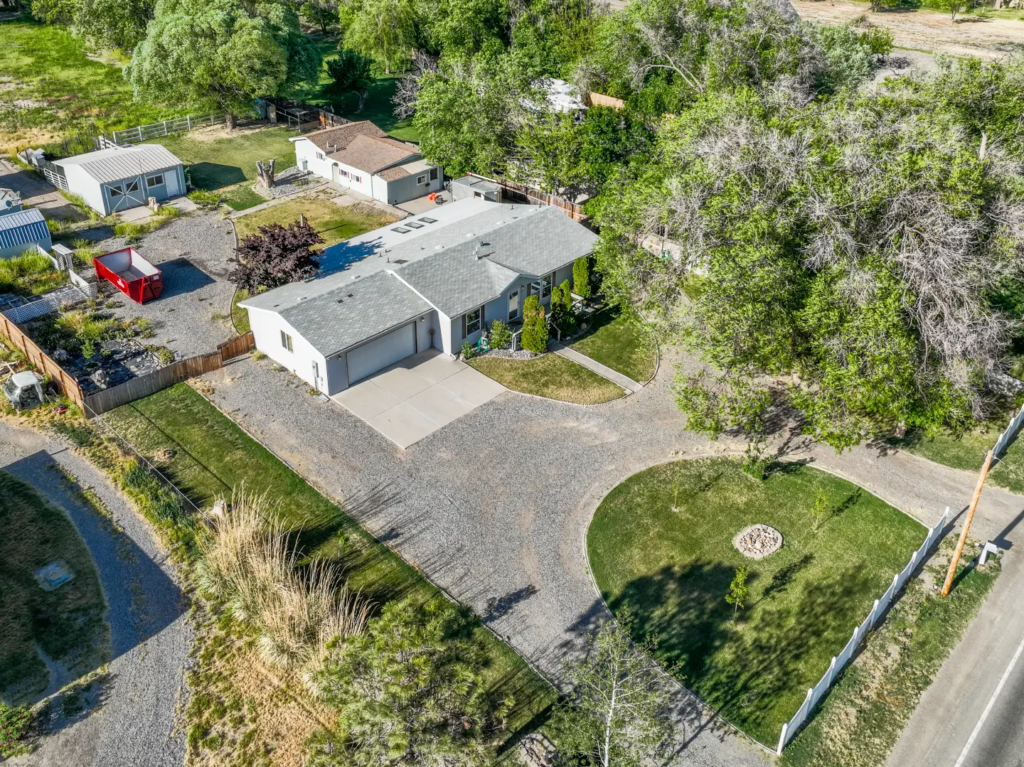 Front view drone photography 3491 1/2 G Road Grand Junction Colorado by Elevation Photography.