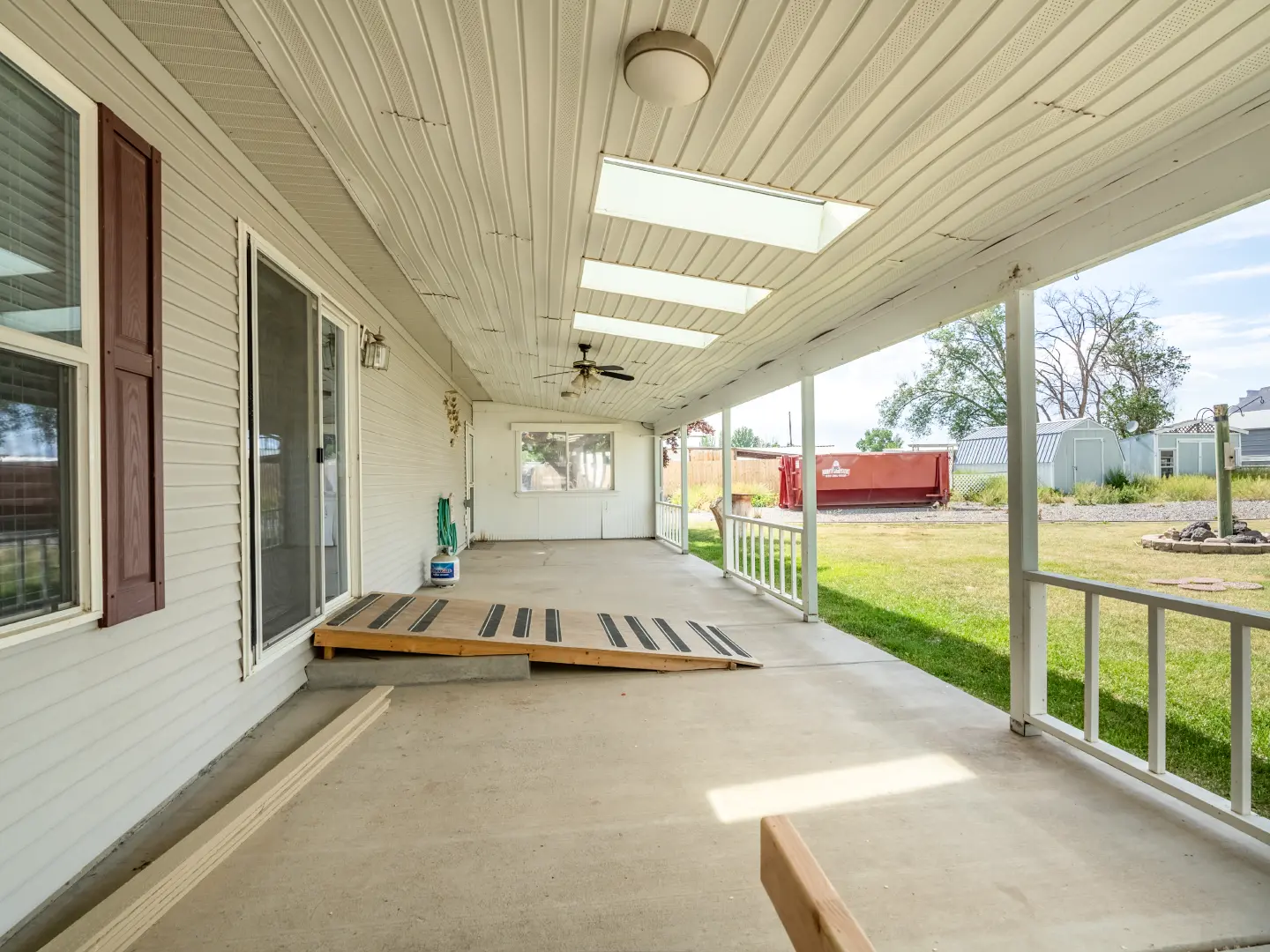 Back porch 3491 1/2 G Road Grand Junction Colorado by Elevation Photography.