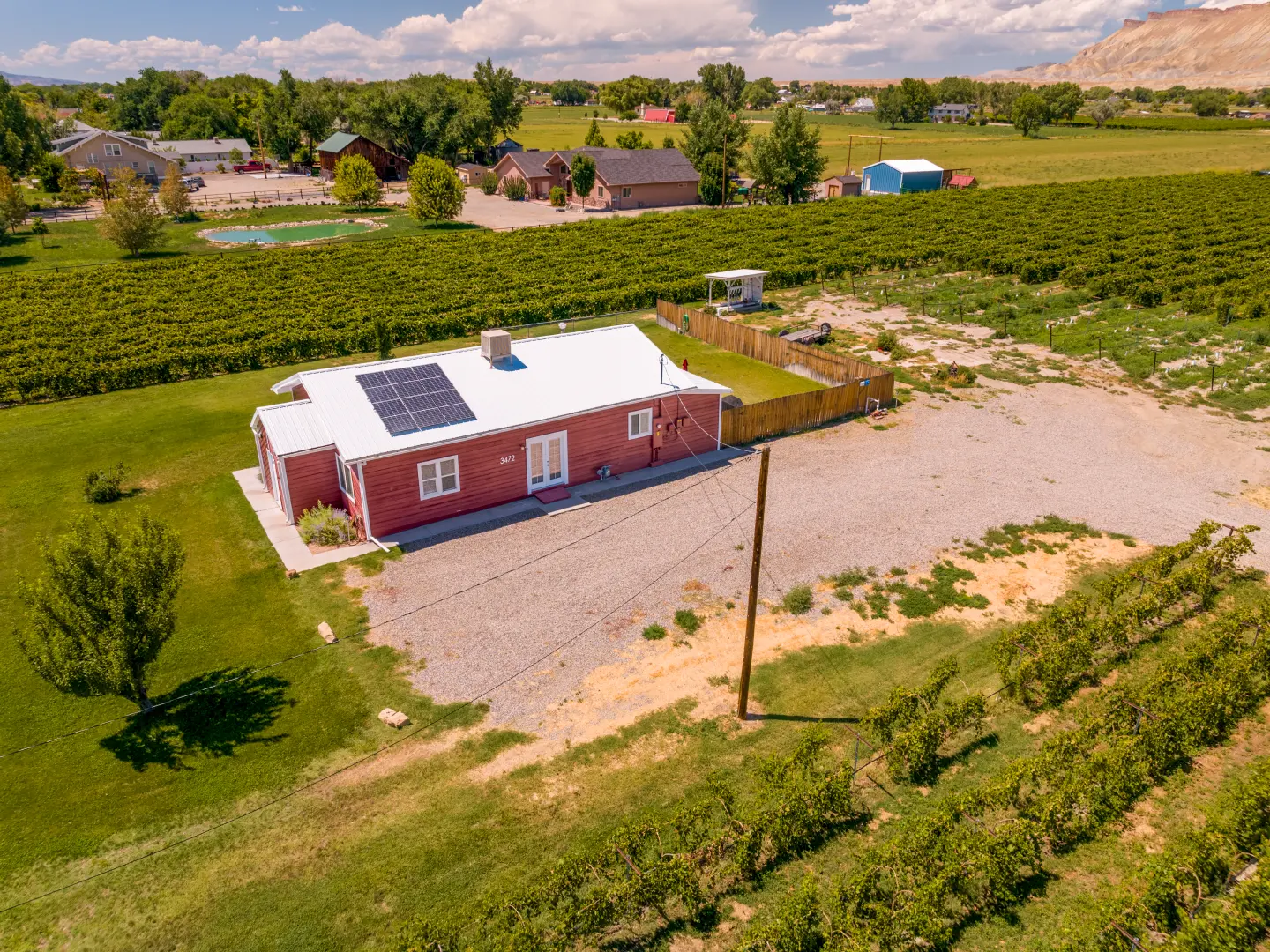 Drone photography aerial view 2 3472 F Road Clifton Colorado 81520 by Elevation Photography
