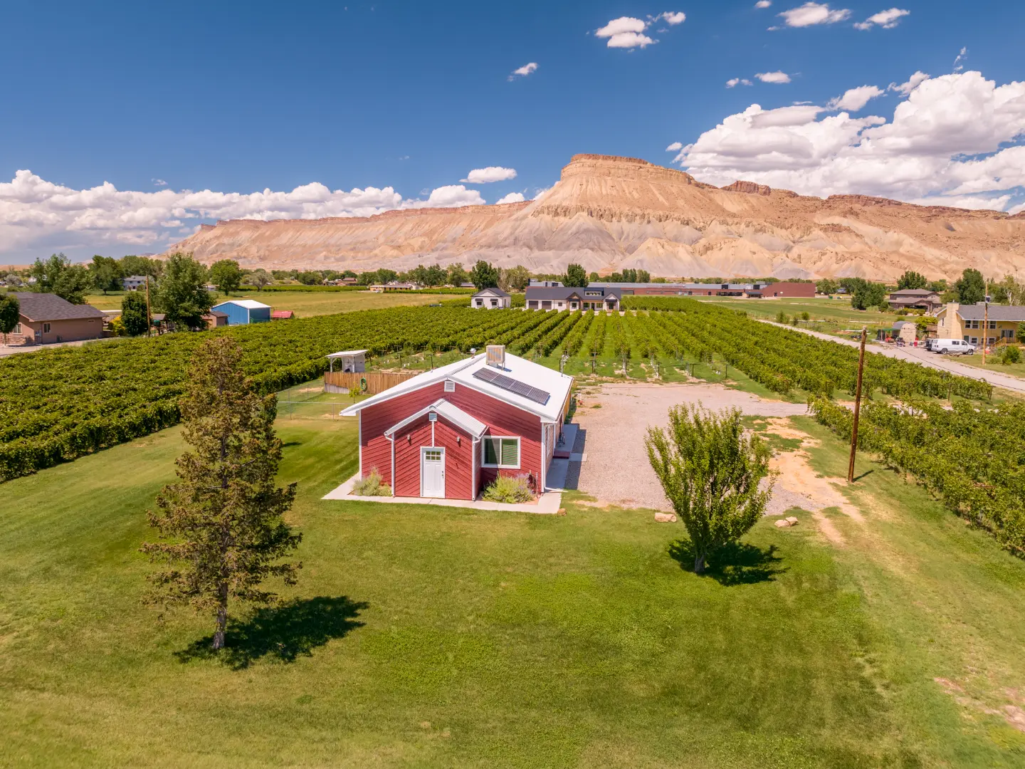 Drone photography aerial view 5 3472 F Road Clifton Colorado 81520 by Elevation Photography