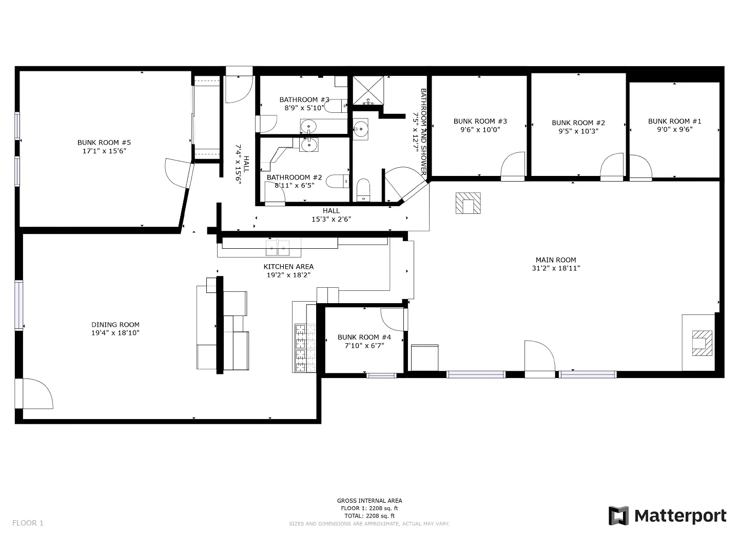 Bar ZX Ranch Lodge Floor Plan by Elevation Photography